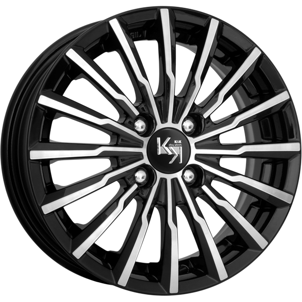 КиК Акцент (КС641) 5, 5x14 4/100 ET39 d-56, 6 алмаз черный (Арт.r63334) Оригинал