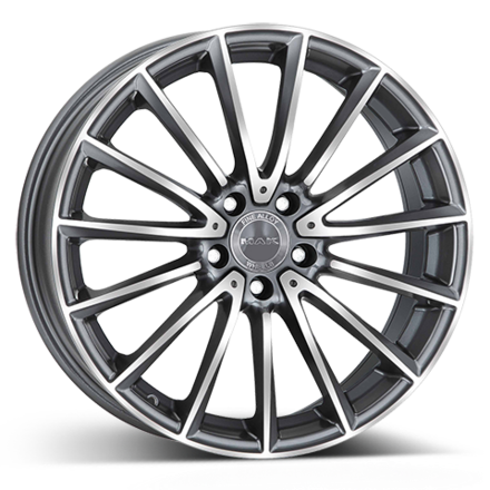MAK Komet 8, 0x19 5/112 ET34 d-66, 6 Gunmetal Mirror Face (F8090KMQM34WSY)