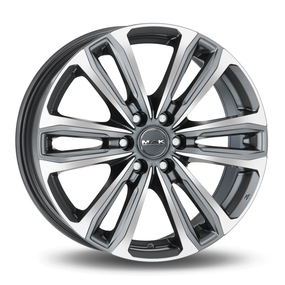 MAK Safari 6 7, 5x17 6/130 ET50 d-84, 1 Gunmetal Mirror Face (F7570AF6QM50M4)