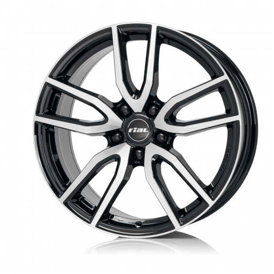 Rial Torino 7, 5x17 5/112 ET40 d-70, 1 Diamond Black Frontpolished (TOR75740B73-1)~