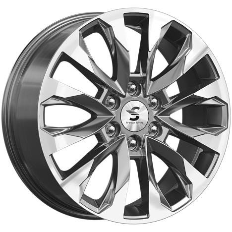 КиК КР007 (Pajero Sport) 8, 0x20 6/139, 7 ET38 d-67, 1 Diamond Gloss Graphite (Арт.78984)