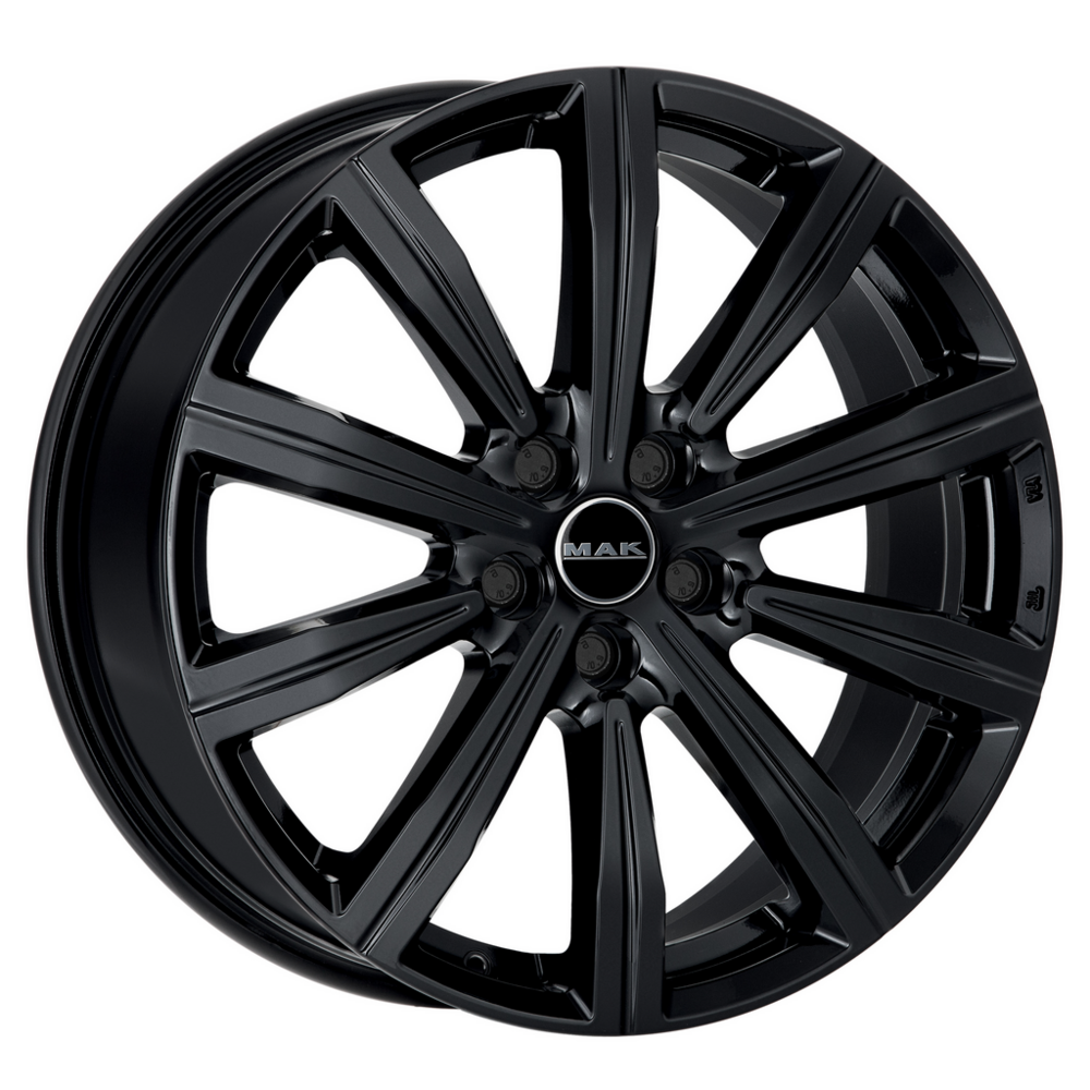 MAK Birmingham 8, 5x20 5/112 ET52 d-66, 6 Gloss Black (F8520IRGB52WS5X)~