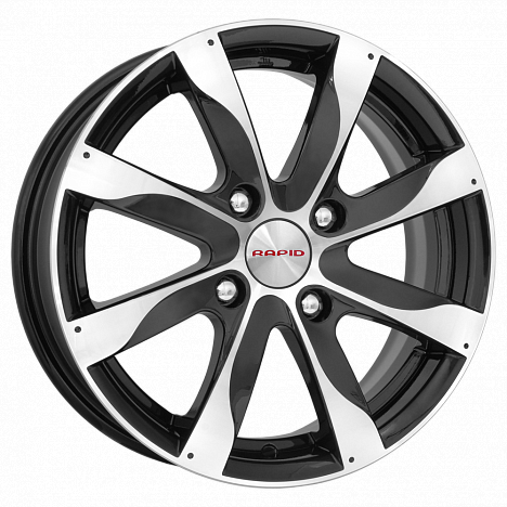 КиК Джемини (КС480) 5, 5x14 4/100 ET39 d-56, 6 алмаз чёрный (Арт.r63336) Оригинал