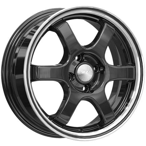 СКАД Киото 6, 0x15 4/100 ET45 d-67, 1 антрацит алмаз (2151220)