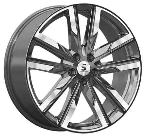 КиК КР014 (Geely Tugella) 8, 0x20 5/108 ET46 d-63, 35 Diamond Black Gris (Арт.82150)