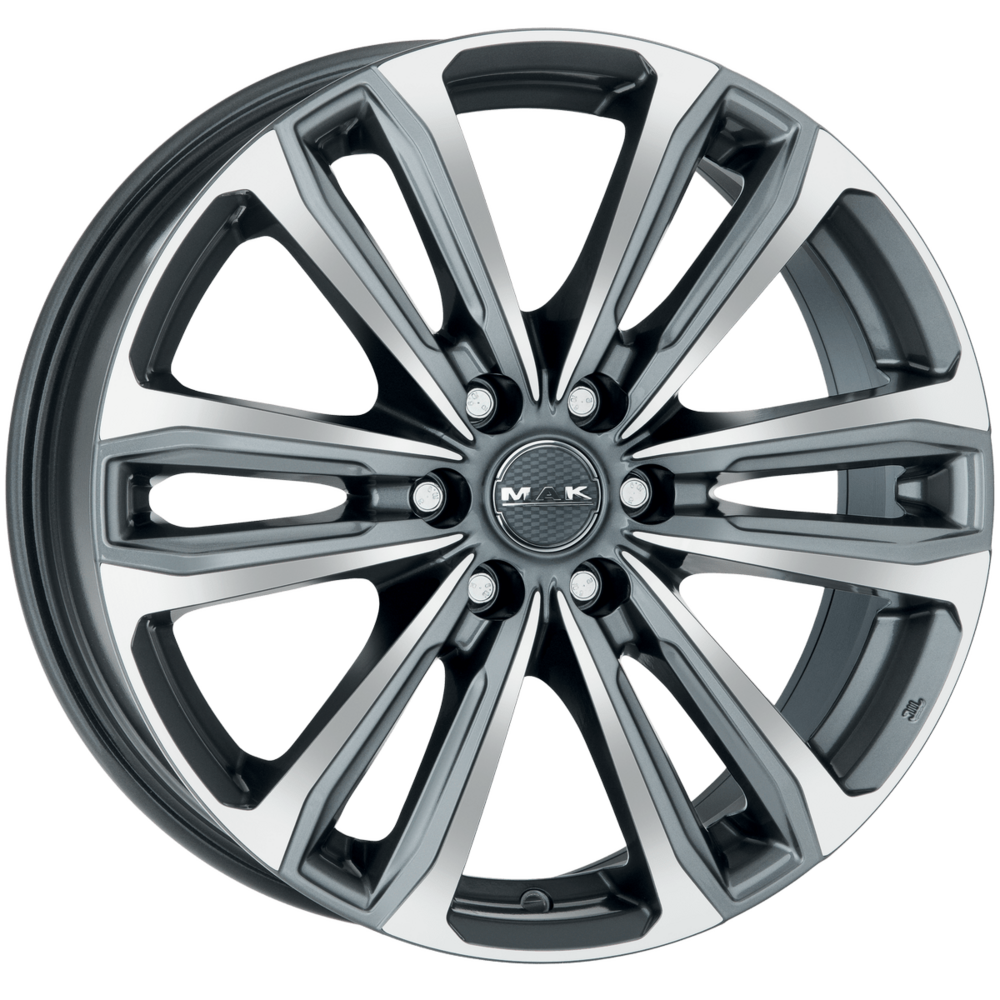 MAK Safari 6 7, 5x17 6/139, 7 ET48 d-92, 3 Gun Met-Mirror Face (F7570AF6QM48VK3)