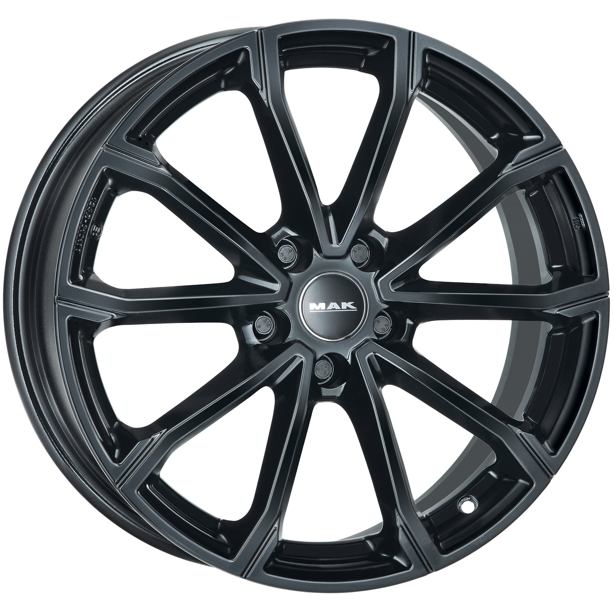 MAK DaVinci 6, 5x17 5/114, 3 ET45 d-60, 1 Gloss Black (F6570BRGB45FP3X)