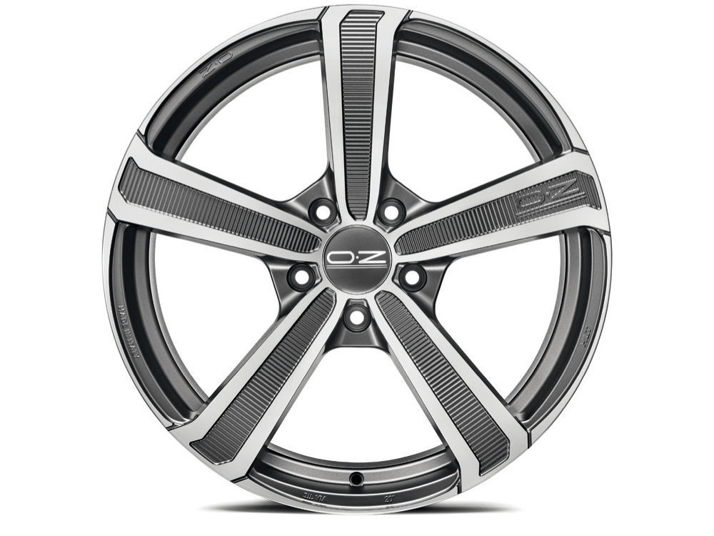 OZ Montecarlo HLT 9, 5x20 5/112 ET52 d-79 Matt Dark Graphite Diamond Cut (W0194820149) d-XL