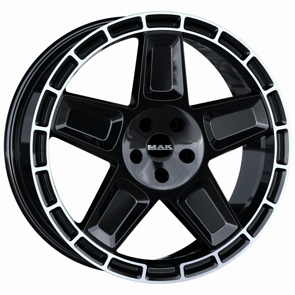 MAK Trek 9, 0x20 6/139, 7 ET55 d-95, 1 Gloss Black Mirror Ring (F9020TKGL55VZ1)