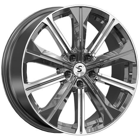 СКАД КР013 (Tiggo 7 Pro) 7, 0x19 5/108 ET33 d-60, 1 Diamond Gloss Graphite (4210017)