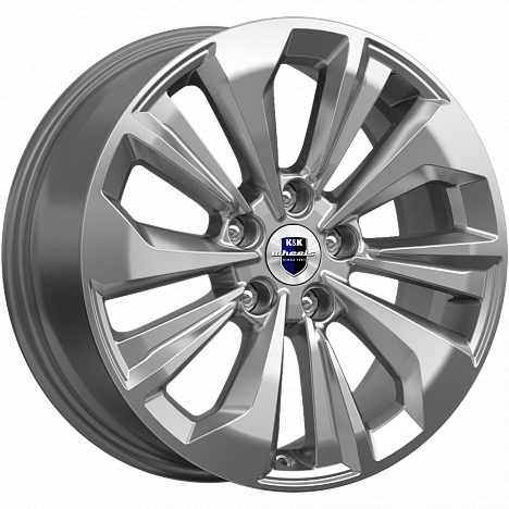 КиК Авиор (КС936) 7, 0x17 5/114, 3 ET45 d-66, 1 дарк платинум брайт (Арт.76597)