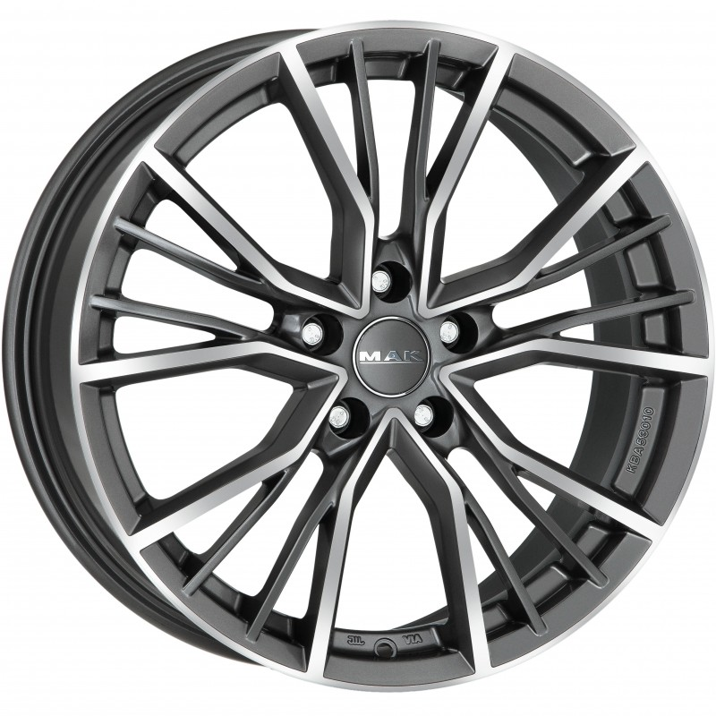 MAK Union 9, 0x20 5/112 ET38 d-66, 45 Gunmetal Mirror Face (F9020UNQM38WS2X)