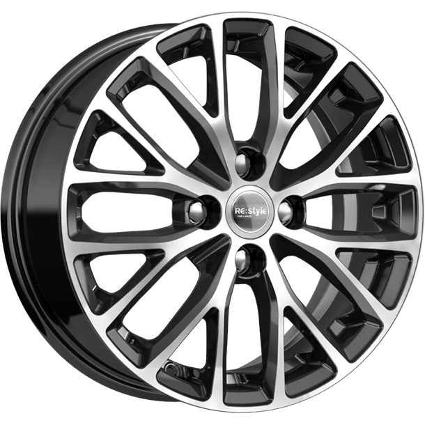 КиК КС782 (KIA Rio II) 6, 0x15 4/100 ET46 d-54, 1 алмаз чёрный (Арт.74355)
