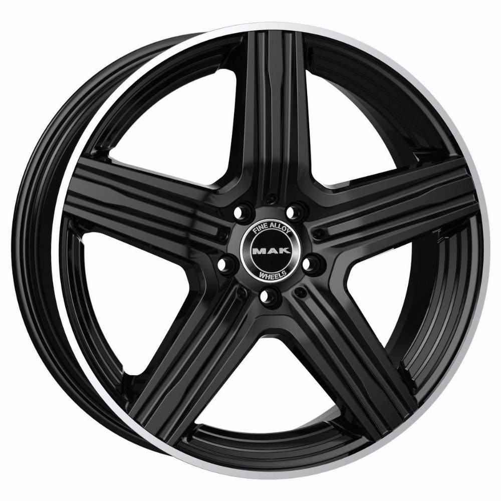 MAK Lewis 9, 0x20 5/112 ET33 d-66, 6 Gloss Black Mirror Ring (F9020EWGL33WSY)