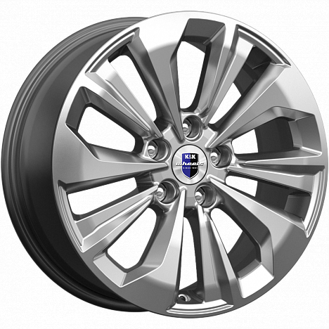 КиК Авиор (КС936) 7, 0x17 5/114, 3 ET45 d-67, 1 дарк платинум брайт (Арт.76598)